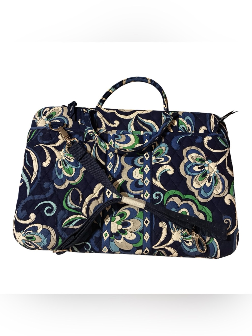 NWOT VERA BRADLEY MEDITERRANEAN BLUE HARDCASE LAPTOP BAG